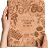 Enjoy The Wood Customizable Recipe Binder – Personalized Wooden Recipe Book Organizer – Blank Cookbook to Write in Your Own Recipes – Make Your Own Cookbook Cooking Binder (Fruits)(Tuscan)
