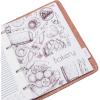 Enjoy The Wood Dividers for Recipe Book – Set of 7 Cardboard Dividers for Notebook in Rustic Design – Additions for Recipe Book (A5)(A5)
