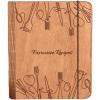 Enjoy The Wood Wooden Blank Recipe Book Binder – Personalized Recipe Notebook – Family Cookbook Journal Custom Sketchbook To Write In Organizer Medium (A5), Lines(Small (A6))