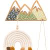 Wooden Wall Hanger Nursery Wall Decor Stylish and Functional Wall Hooks for Clothes and Accessories Baby Room Art Toddler Birthday Gift Kids Playroom (Mountains)(Mountains)