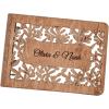Wood Albums for your Photos – Personalized Wooden Photo Album Large Custom Memory Scrapbook – Best Engagement Anniversary Present Gift for Couples, Valentine’s Gift for Her (Small (A5), Beam)(Large (A4))
