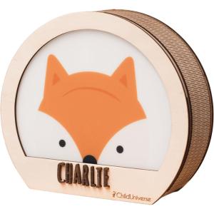 Enjoy The Wood Personalized Kid’s Night Light, Baby Lamps for Nursery, Birthday Gift for Nephew Baby, Kids Gift, Baby Boy Room, Decor for Nursery (Deer)(Fox)