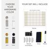 ENJOY THE WOOD Acrylic Dry Erase Calendar for Wall – Personalizable Dry Erase Planner for Home & Office – Family Calendar Board with Weekly, Daily & Habit Tracker Designs (Weekly Planner Design 1)(Weekly Planner Design 1)