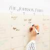 ENJOY THE WOOD Acrylic Dry Erase Calendar for Wall – Personalizable Dry Erase Planner for Home & Office – Family Calendar Board with Weekly, Daily & Habit Tracker Designs (Weekly Planner Design 1)(Family Planner Design 2)