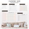 ENJOY THE WOOD Acrylic Dry Erase Calendar for Wall – Personalizable Dry Erase Planner for Home & Office – Family Calendar Board with Weekly, Daily & Habit Tracker Designs (Weekly Planner Design 1)(Family Planner Design 1)