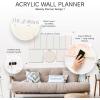 ENJOY THE WOOD Acrylic Dry Erase Calendar for Wall – Personalizable Dry Erase Planner for Home & Office – Family Calendar Board with Weekly, Daily & Habit Tracker Designs (Weekly Planner Design 1)(Weekly Planner Design 1)