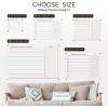 ENJOY THE WOOD Acrylic Dry Erase Calendar for Wall – Personalizable Dry Erase Planner for Home & Office – Family Calendar Board with Weekly, Daily & Habit Tracker Designs (Weekly Planner Design 1)(Weekly Planner Design 2)