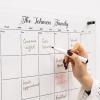 ENJOY THE WOOD Acrylic Dry Erase Calendar for Wall – Personalizable Dry Erase Planner for Home & Office – Family Calendar Board with Weekly, Daily & Habit Tracker Designs (Weekly Planner Design 1)(Family Planner Design 1)
