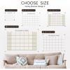 ENJOY THE WOOD Acrylic Dry Erase Calendar for Wall – Personalizable Dry Erase Planner for Home & Office – Family Calendar Board with Weekly, Daily & Habit Tracker Designs (Weekly Planner Design 1)(Family Planner Design 2)