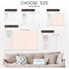 ENJOY THE WOOD Acrylic Dry Erase Calendar for Wall – Personalizable Dry Erase Planner for Home & Office – Family Calendar Board with Weekly, Daily & Habit Tracker Designs (Weekly Planner Design 1)(Daily Planner)