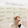 ENJOY THE WOOD Acrylic Dry Erase Calendar for Wall – Personalizable Dry Erase Planner for Home & Office – Family Calendar Board with Weekly, Daily & Habit Tracker Designs (Weekly Planner Design 1)(Weekly Planner Design 1)
