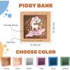 Unicorn Piggy Bank for Girls – Personalized Piggy Bank, Wooden Piggy Pank for Kids – Bank for Kids for Real Money, My First Piggy Bank for Girls