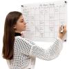 ENJOY THE WOOD Acrylic Dry Erase Calendar for Wall – Personalizable Dry Erase Planner for Home & Office – Family Calendar Board with Weekly, Daily & Habit Tracker Designs (Weekly Planner Design 1)(Family Planner Design 1)
