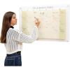ENJOY THE WOOD Acrylic Dry Erase Calendar for Wall – Personalizable Dry Erase Planner for Home & Office – Family Calendar Board with Weekly, Daily & Habit Tracker Designs (Weekly Planner Design 1)(Family Planner Design 2)