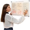 ENJOY THE WOOD Acrylic Dry Erase Calendar for Wall – Personalizable Dry Erase Planner for Home & Office – Family Calendar Board with Weekly, Daily & Habit Tracker Designs (Weekly Planner Design 1)(Habit Tracker)