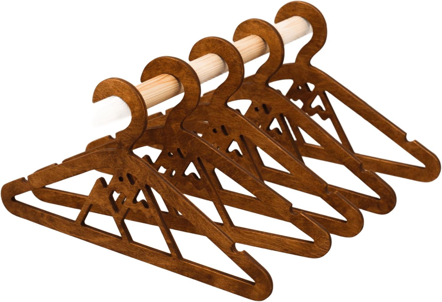 image:imageWooden Toddler Clothes Hangers Baby Hangers Clothing Rack for Nursery Kids Room Decor Montessori Furniture Child Size Wardrobe Wood Toddler Gift Set of 10 Hangers Star NaturalNatural
