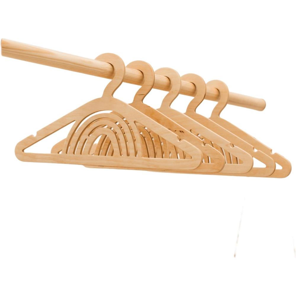 image:imageWooden Toddler Clothes Hangers Baby Hangers Clothing Rack for Nursery Kids Room Decor Montessori Furniture Child Size Wardrobe Wood Toddler Gift Set of 10 Hangers Star NaturalNatural