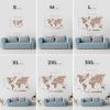 ENJOY THE WOOD Home Décor 3D Wood World Map Wall Art Large Wall Décor – World Travel Map Gift Idea – Art for Home & Kitchen or Office (Small, Light)(Terra)