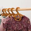 Wooden Toddler Clothes Hangers Baby Hangers Clothing Rack for Nursery Kids Room Decor Montessori Furniture Child Size Wardrobe Wood Toddler Gift (Set of 10 Hangers, Star, Natural)(Natural)