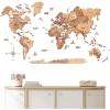 ENJOY THE WOOD Home Décor 3D Wood World Map Wall Art Large Wall Décor – World Travel Map Gift Idea – Art for Home & Kitchen or Office (Small, Light)(Light)