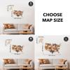 ENJOY THE WOOD Wooden USA Map Visited Places – 3D US States Map Travel Tracker Wooden Map Wall Decor – Mark Your Travels Map Wood Wall Art For Home & Kitchen or Office (Prime+, Multicolor, Medium)(Multicolor)