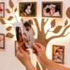 Enjoy The Wood Lighted Family Tree Wall Decor – 3D LED Photo Collage, Wooden Wall Decor Sticker Picture Wall Tree – LED Family Tree Picture Frame (Design 2)