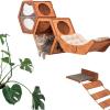 Wall Cat Shelves Wood Cat Wall Shelves Furniture – Wooden Cat Shelf Wall Mounted Furniture – Indoor Cats Rustic Decor Lover Gift