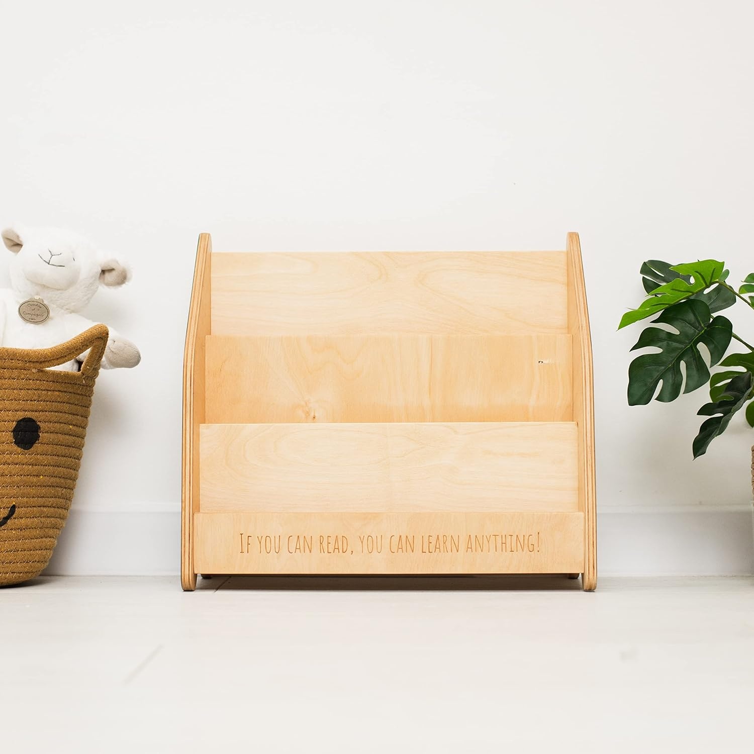 image:imageMontessori Bookcase for Kids Toddler Bookshelf Wood Storage Kids Room Storage Playroom Furniture Toddler Gift 2nd 3rd Birthday Large NaturalNatural