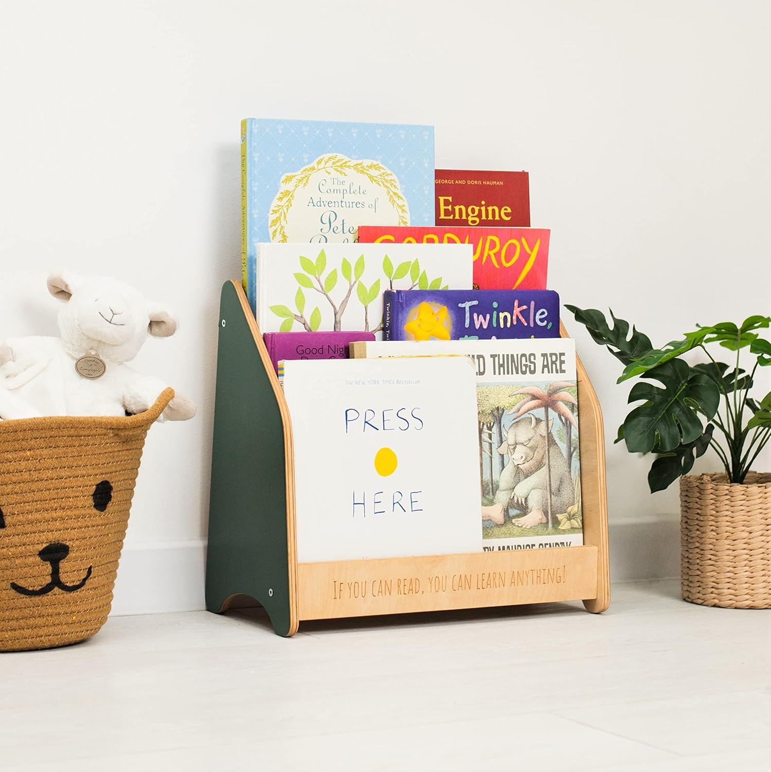 image:imageMontessori Bookcase for Kids Toddler Bookshelf Wood Storage Kids Room Storage Playroom Furniture Toddler Gift 2nd 3rd Birthday Large NaturalWhite