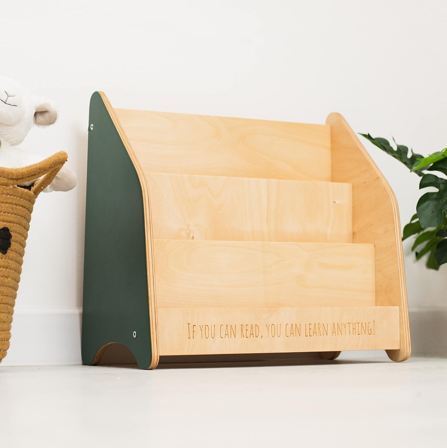 image:imageMontessori Bookcase for Kids Toddler Bookshelf Wood Storage Kids Room Storage Playroom Furniture Toddler Gift 2nd 3rd Birthday Large NaturalWhite