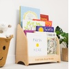 Montessori Bookcase for Kids, Toddler Bookshelf Wood Storage Kids Room Storage Playroom Furniture Toddler Gift 2nd, 3rd Birthday (Large, Natural)(Natural)