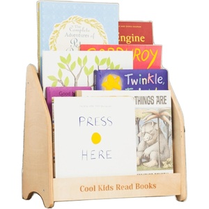 Montessori Bookcase for Kids, Toddler Bookshelf Wood Storage Kids Room Storage Playroom Furniture Toddler Gift 2nd, 3rd Birthday (Large, Natural)(Natural)