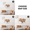 Enjoy The Wood Wooden USA Map Visited Places – 3D US States Map Travel Tracker Wooden Map Wall Decor – Mark Your Travels Map Wood Wall Art For Home & Kitchen or Office (US Flags Push Pins, Add-ons)(Multicolor)