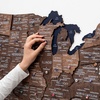 Enjoy The Wood Wooden USA Map Visited Places – 3D US States Map Travel Tracker Wooden Map Wall Decor – Mark Your Travels Map Wood Wall Art For Home & Kitchen or Office (US Flags Push Pins, Add-ons)(Dark Walnut)